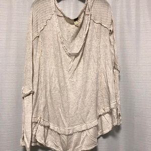 We the Free Free People oatmeal thermal top